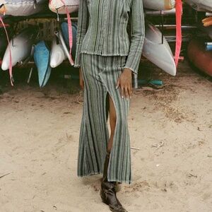 Luna del pinal jean skirt